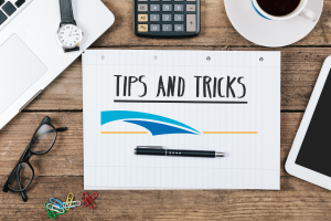 tips and tricks on notebook on desk