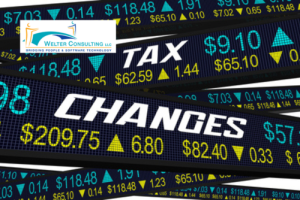 "tax changes" on ticker tape